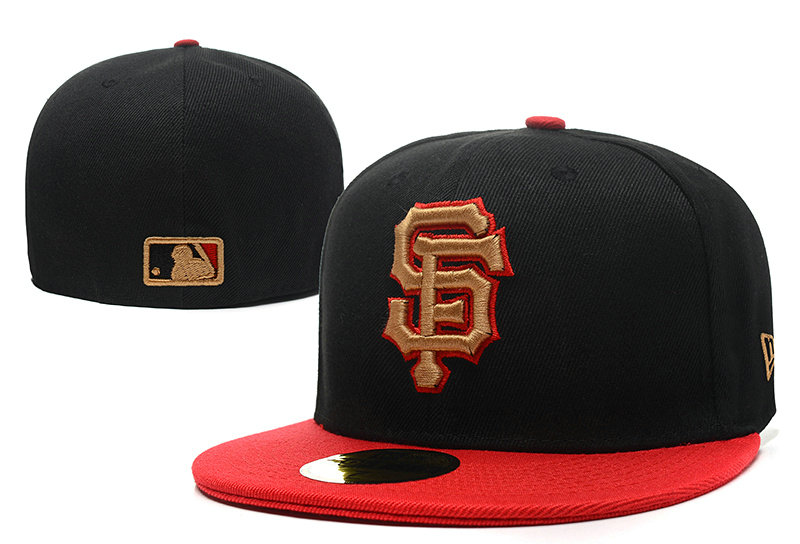 San Francisco Giants Black Fitted Hat LX 0721